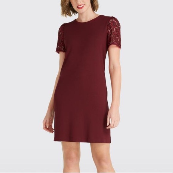 Draper James Dresses & Skirts - Draper James Cap Sleeve Lace Red Dress//size M▪️